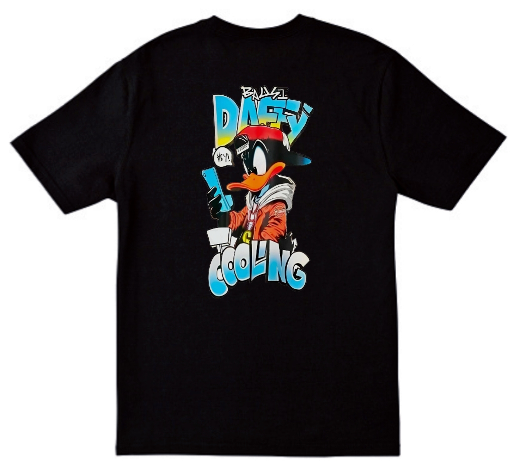  Unisex Cartoon Character Daffy Duck T-shirt 