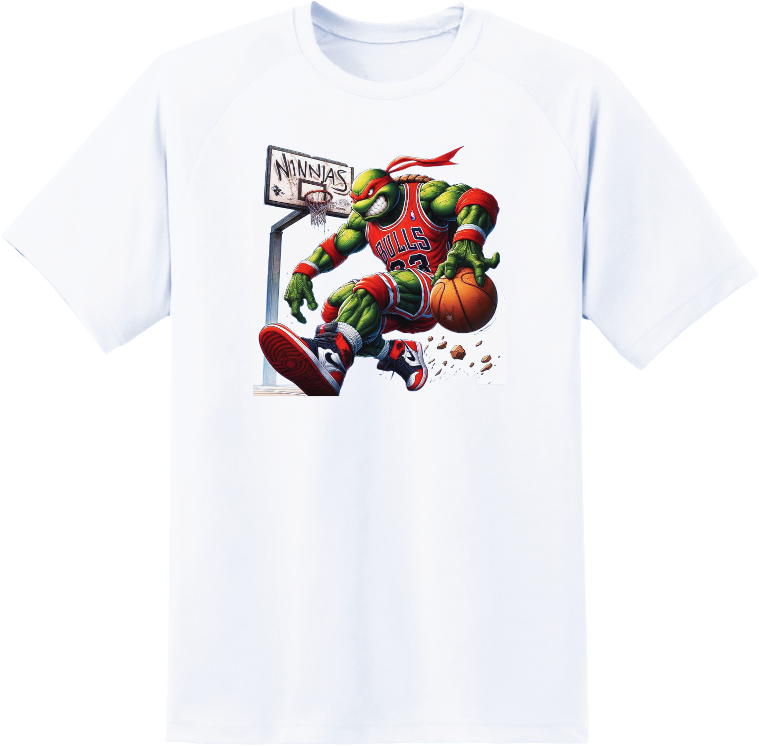 Ninja Turtle Basketball Dunk Tshirt For Men