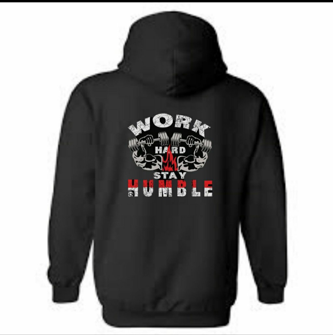 Work hard Stay Humble Winter Hoodie  For Men
