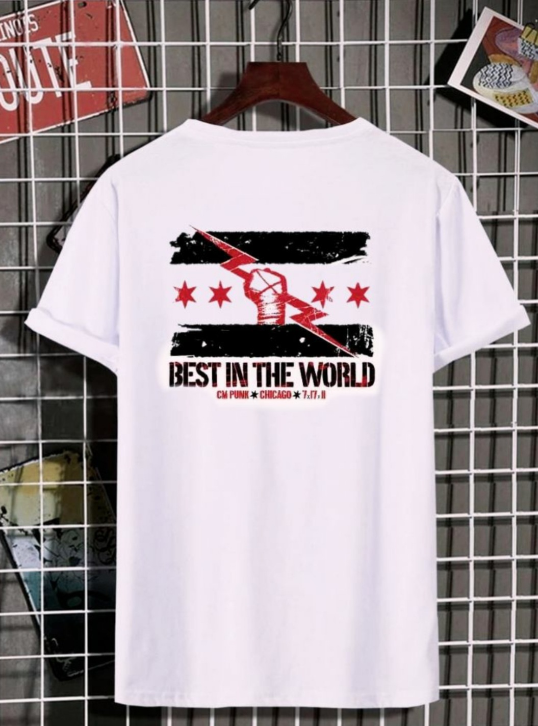 Wwe Superstar Cm Punk Tshirt For Men