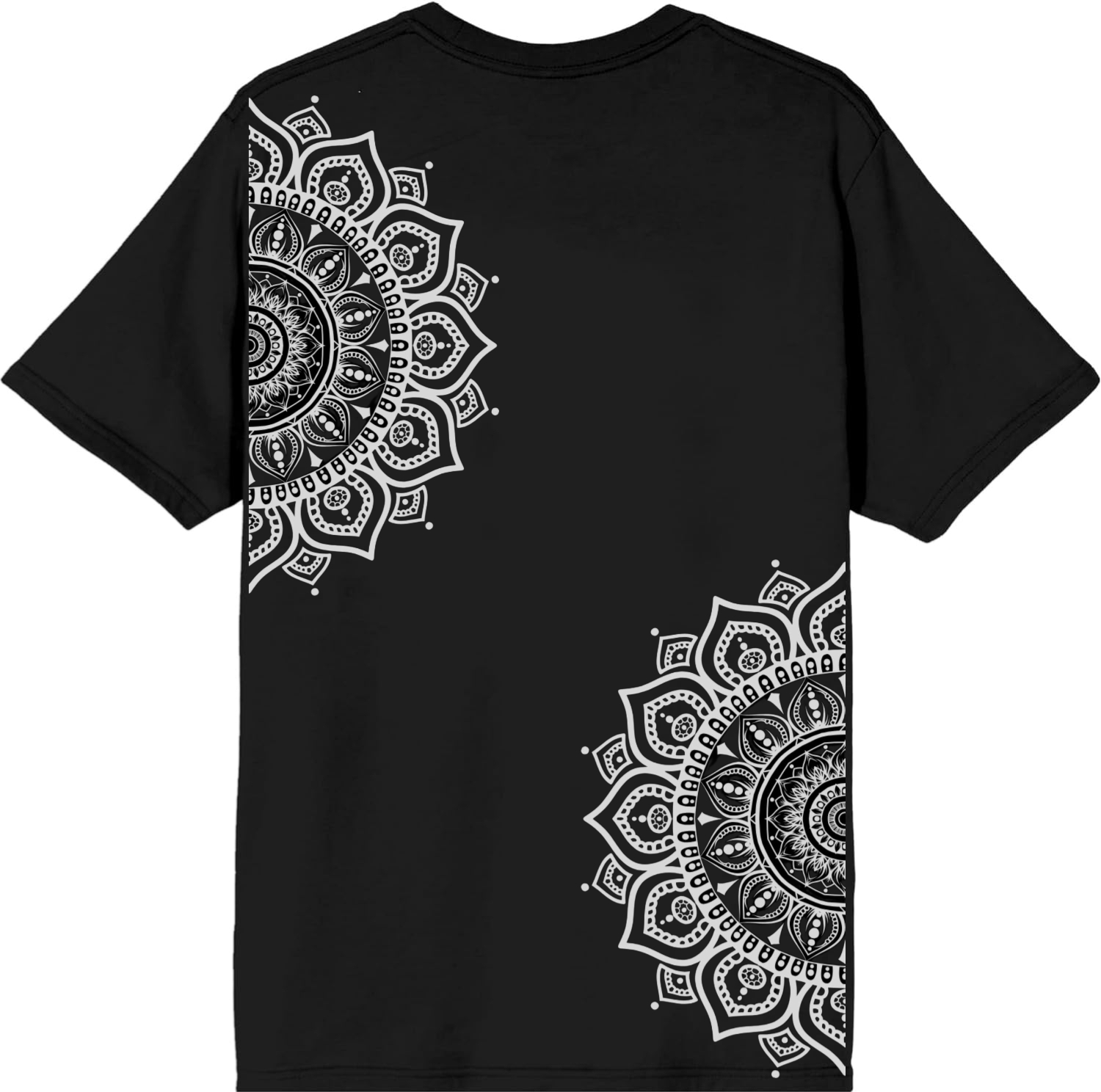 White Tribal Tshirt For Men
