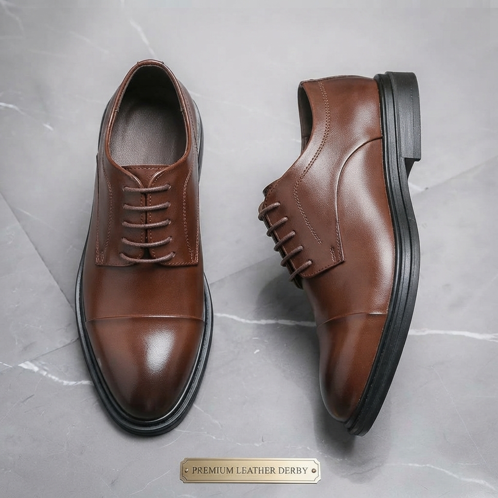 Brown Oxford Formal Shoes for Men
