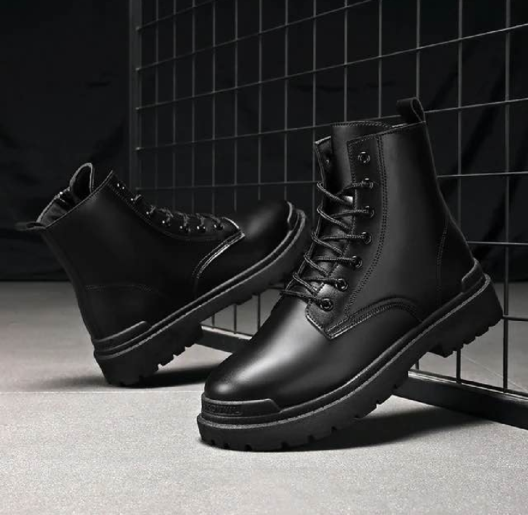 Black Martin Boots For Men