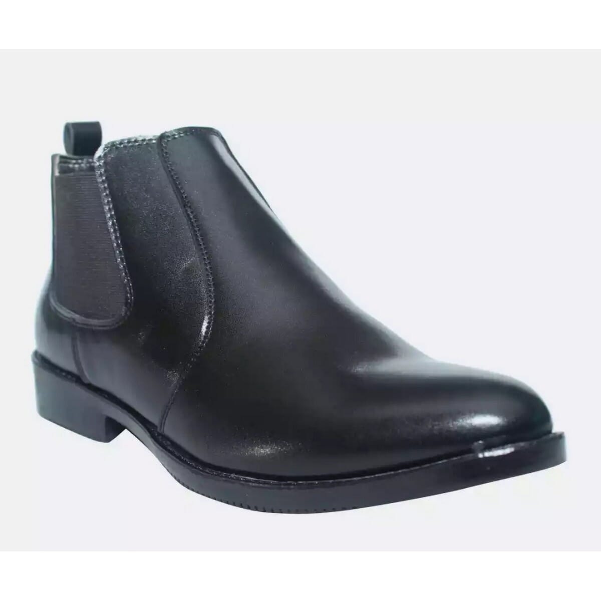  Black PU Leather Chelsea Boots For Men