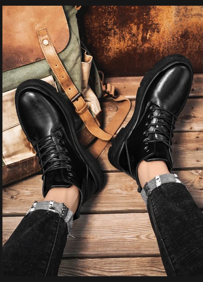 Black Martin Boots For Men