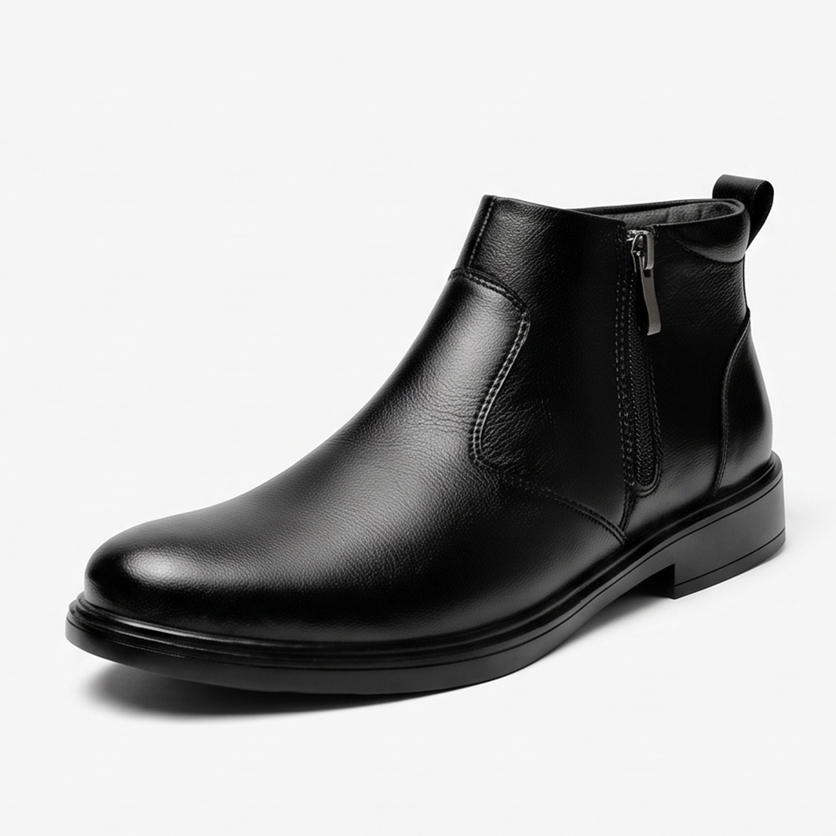 Black Color Casual Boots For Men