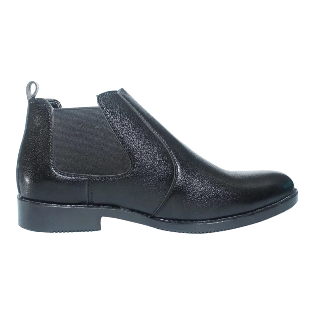 Black Leather Ankle Boots For Men