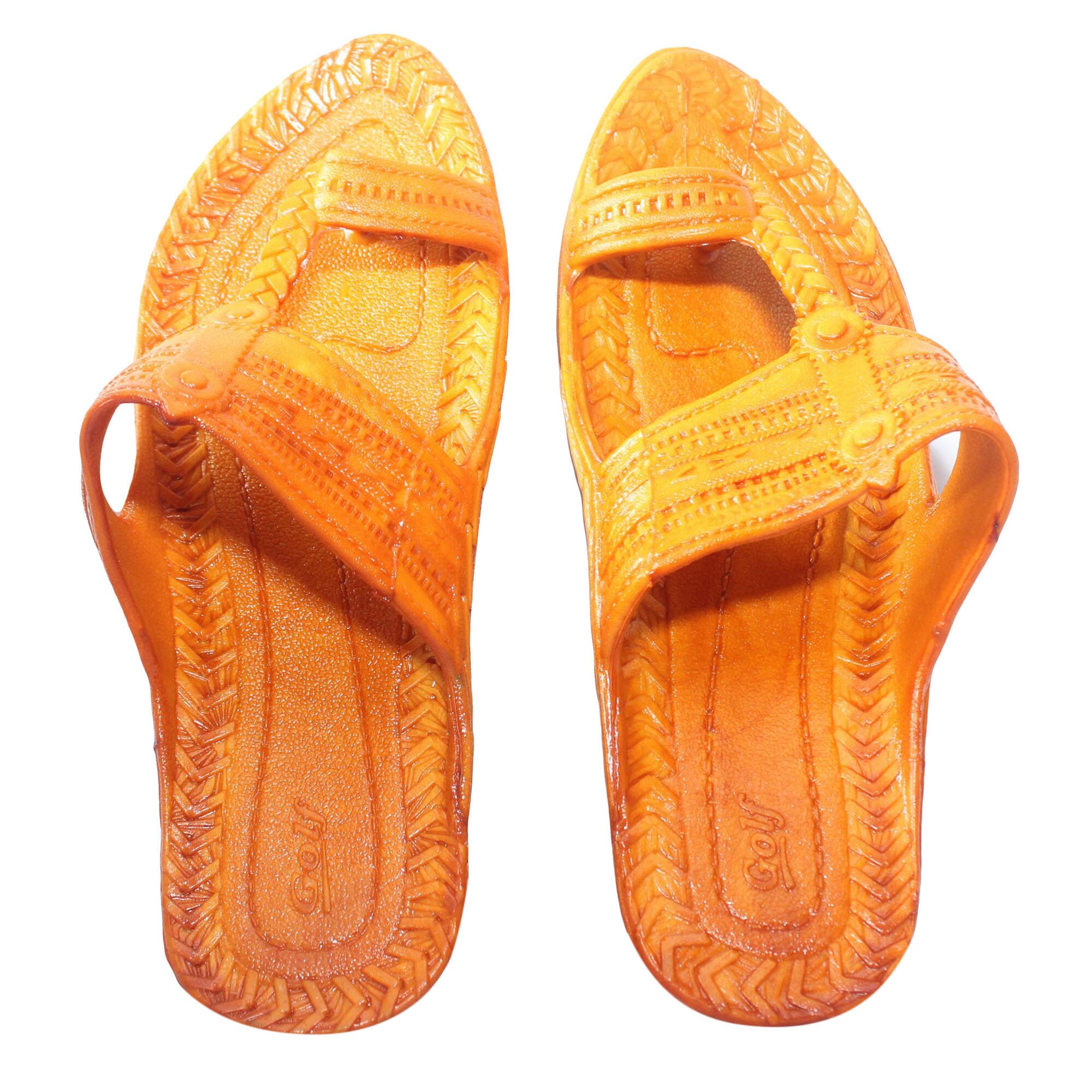 Golden Kohlapuri Slippers For Men