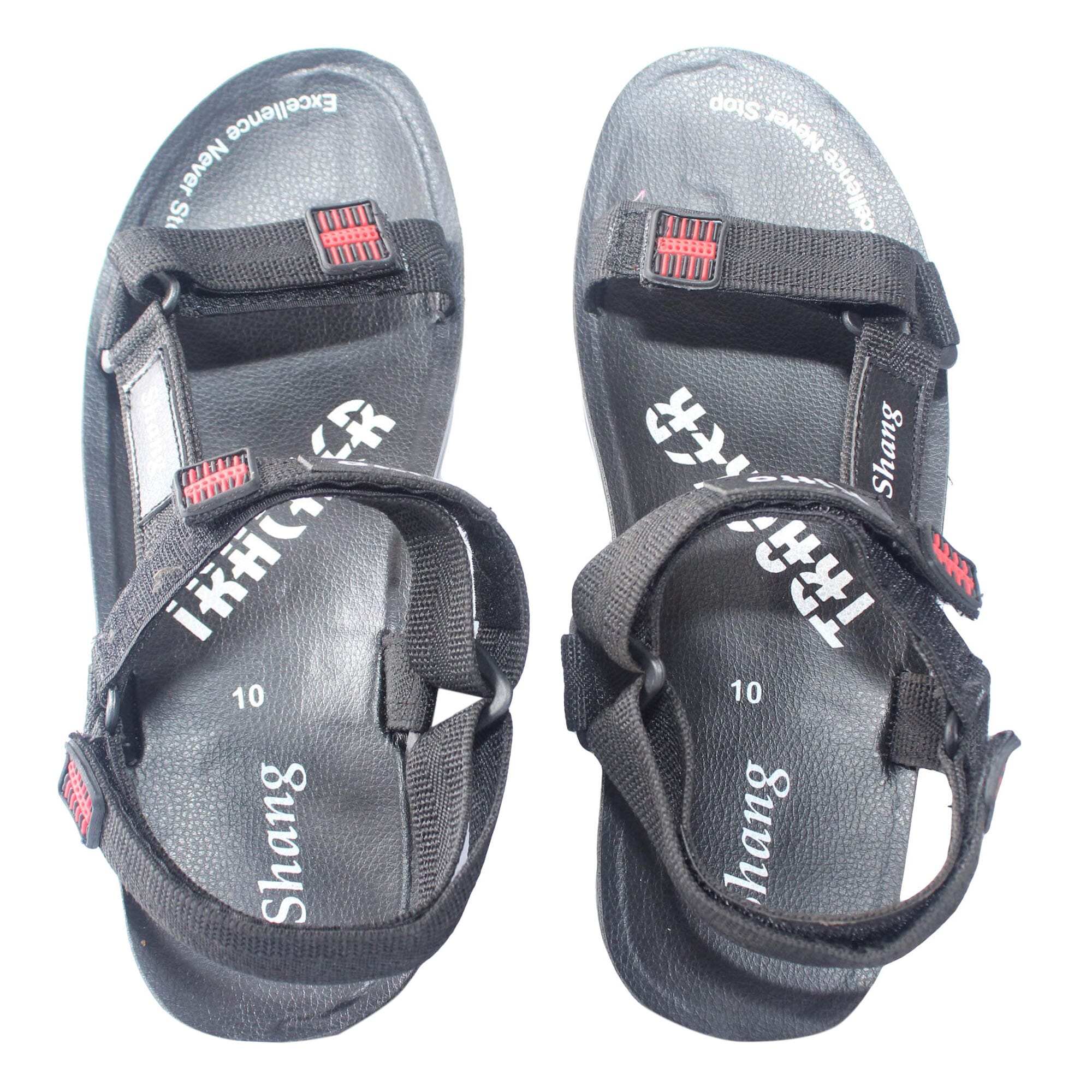 Shang Black Sandals For Men