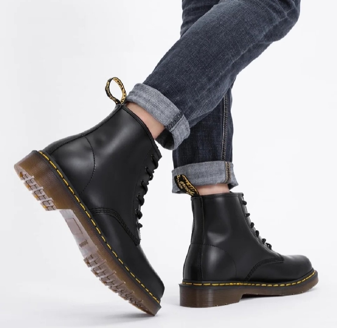 Black Classic Martin Boots For Men
