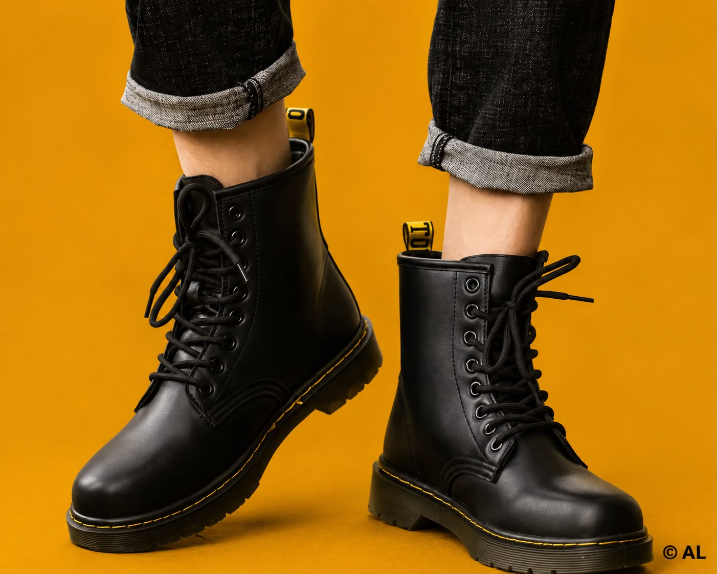 Black Martin Boots For Men