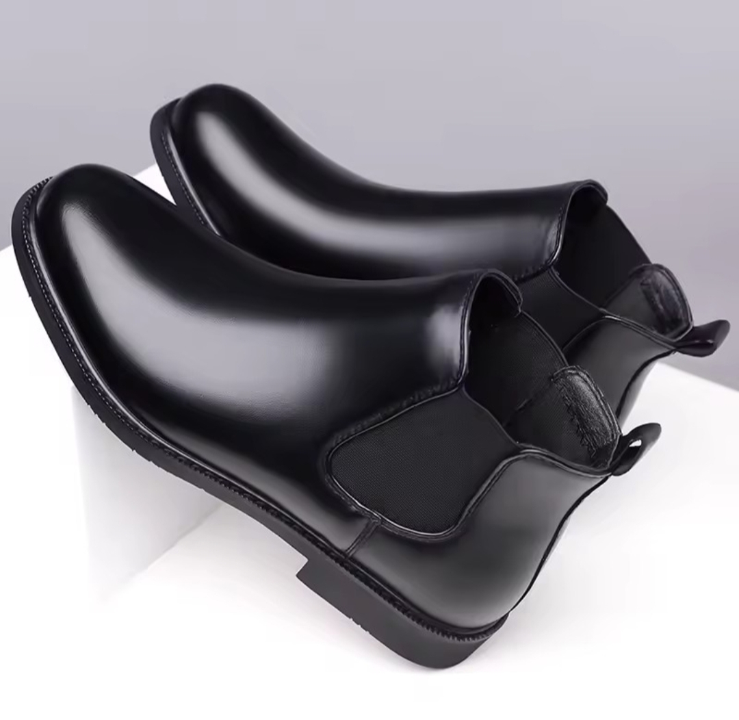 Black Color Classic Boots For Men 
