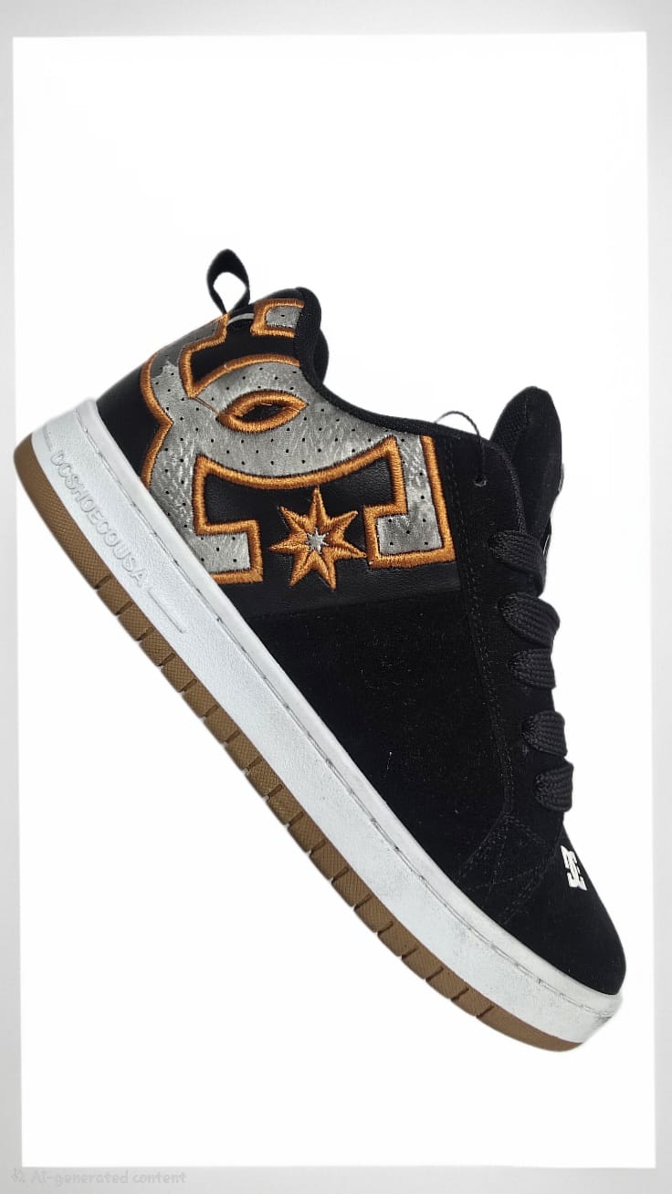 Unisex Retro Low Top Skate Sneakers with Embroidered Star