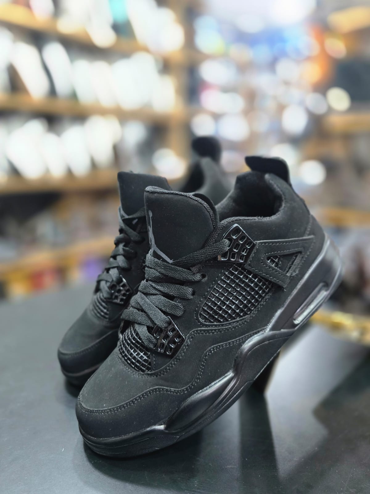 Unisex Black Cat Lightweight Sneakers 