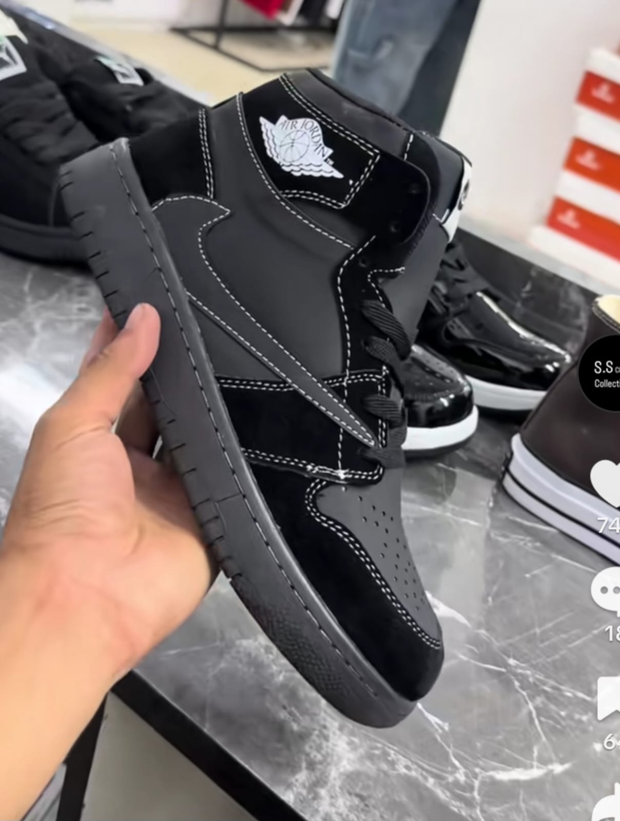 Black Phantom Sneakers For Men