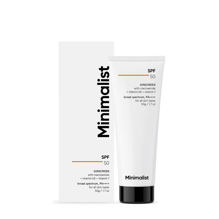 Minimalist SPF 50 Multi-Vitamin Lightweight Sunscreen 50g