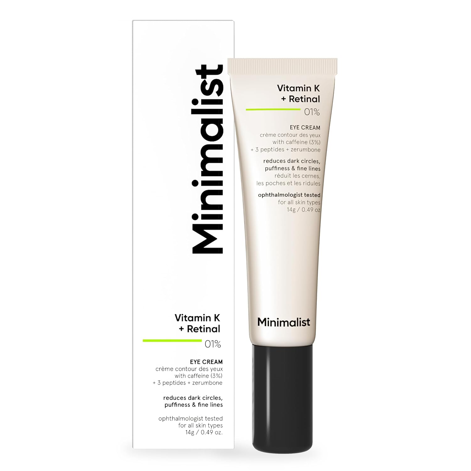 Minimalist Vitamin K Retinal 0.1% Under Eye Cream 14g