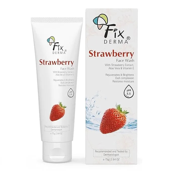 Fixderma Strawberry Vitamin E Face Wash 75g