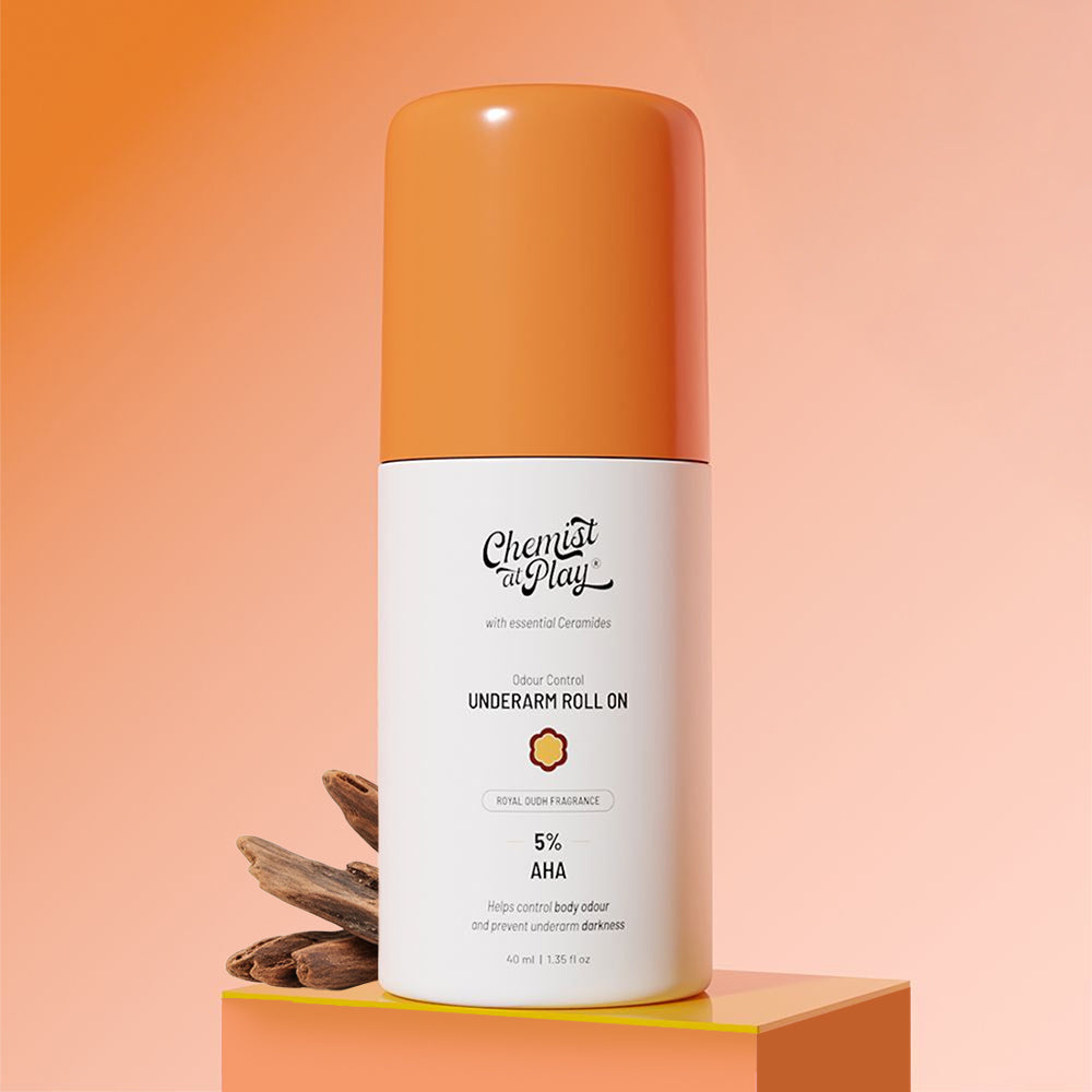 Chemist At Play 5% AHA Underarm Roll On Royal Oudh 40ml
