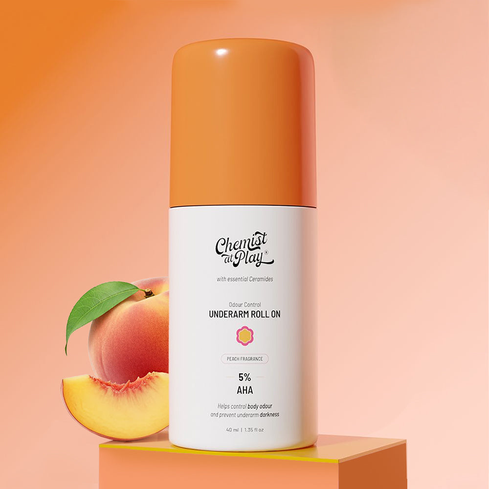 Chemist At Play 5% AHA Underarm Roll On Peach 40ml