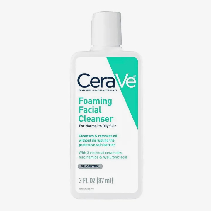 Cerave Foaming Cleanser For Normal To Oily Skin – 87ml (Fragrance Free)