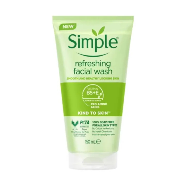 Simple Kind To Skin Refreshing Facial Gel Wash 150ml