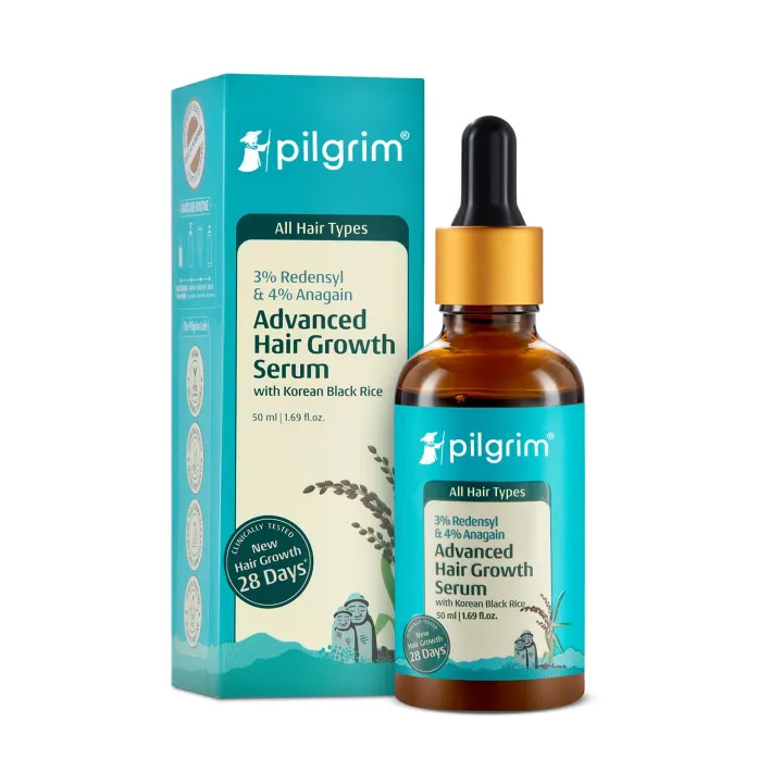 Pilgrim Redensyl 3% Anagain 4% Hair Growth Serum 50mlV