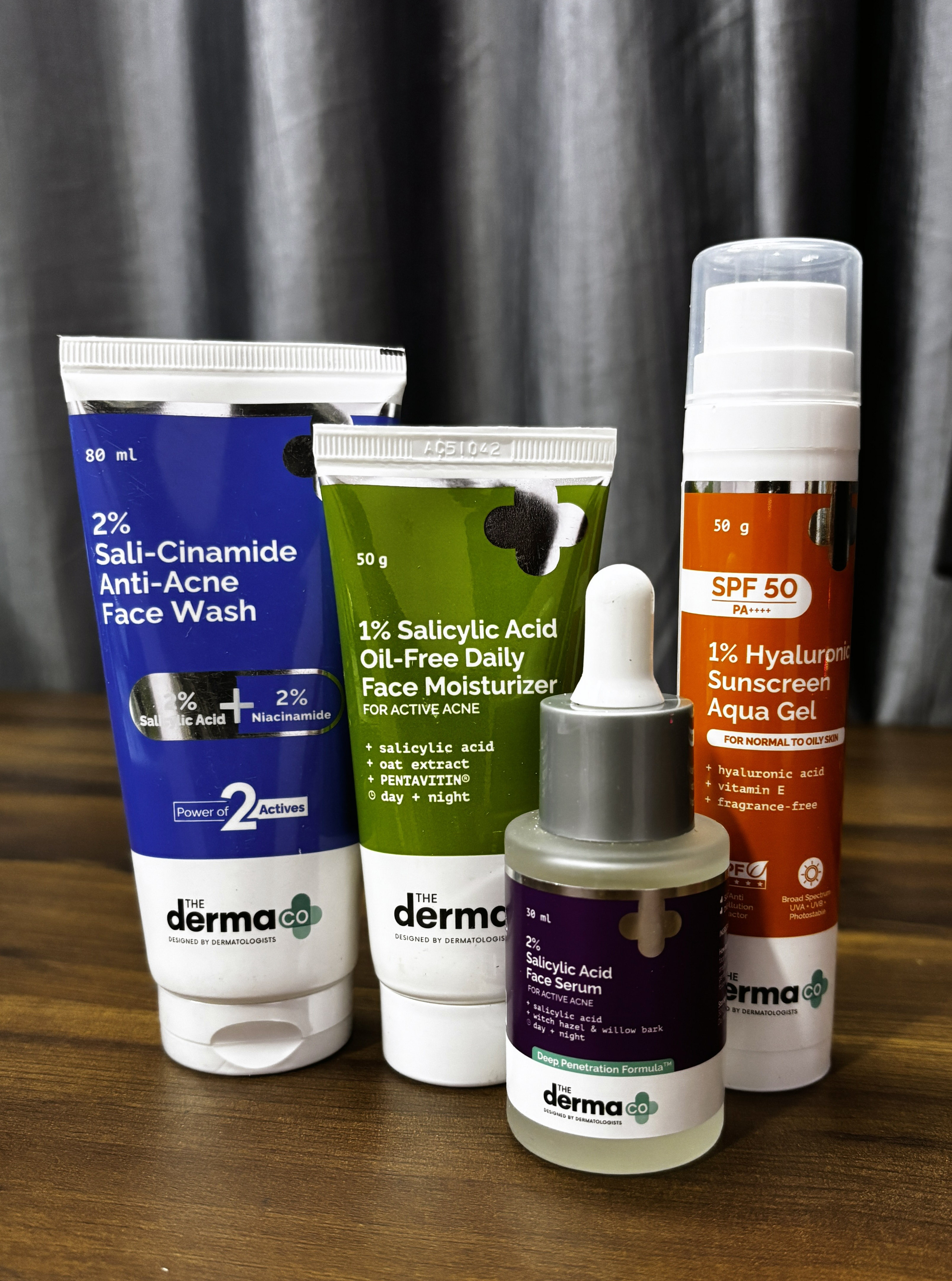 The Derma Co Oily Acne Skin Care Combo Set