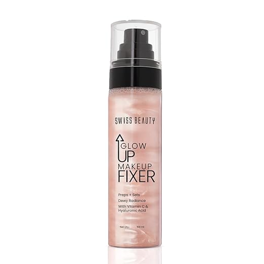 Swiss Beauty Glow Up Makeup Fixer With Vitamin C Hyaluronic Acid 100ml