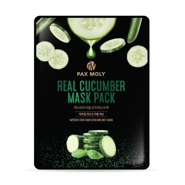 Pax Moly Real Cucumber Hydrating Face Mask 5 Pack