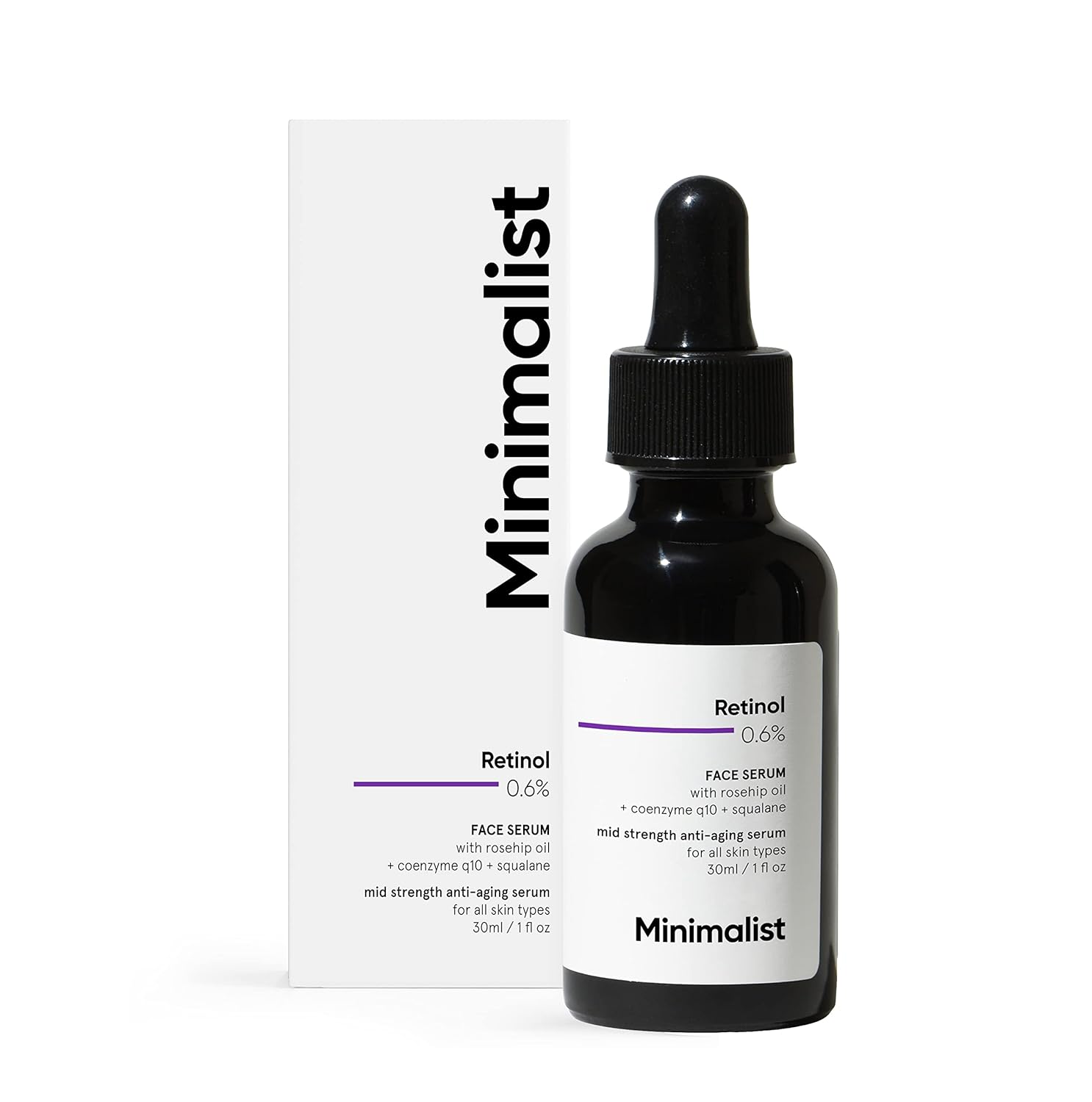 Minimalist 0.6% Retinol Anti Aging Face Serum 30ml