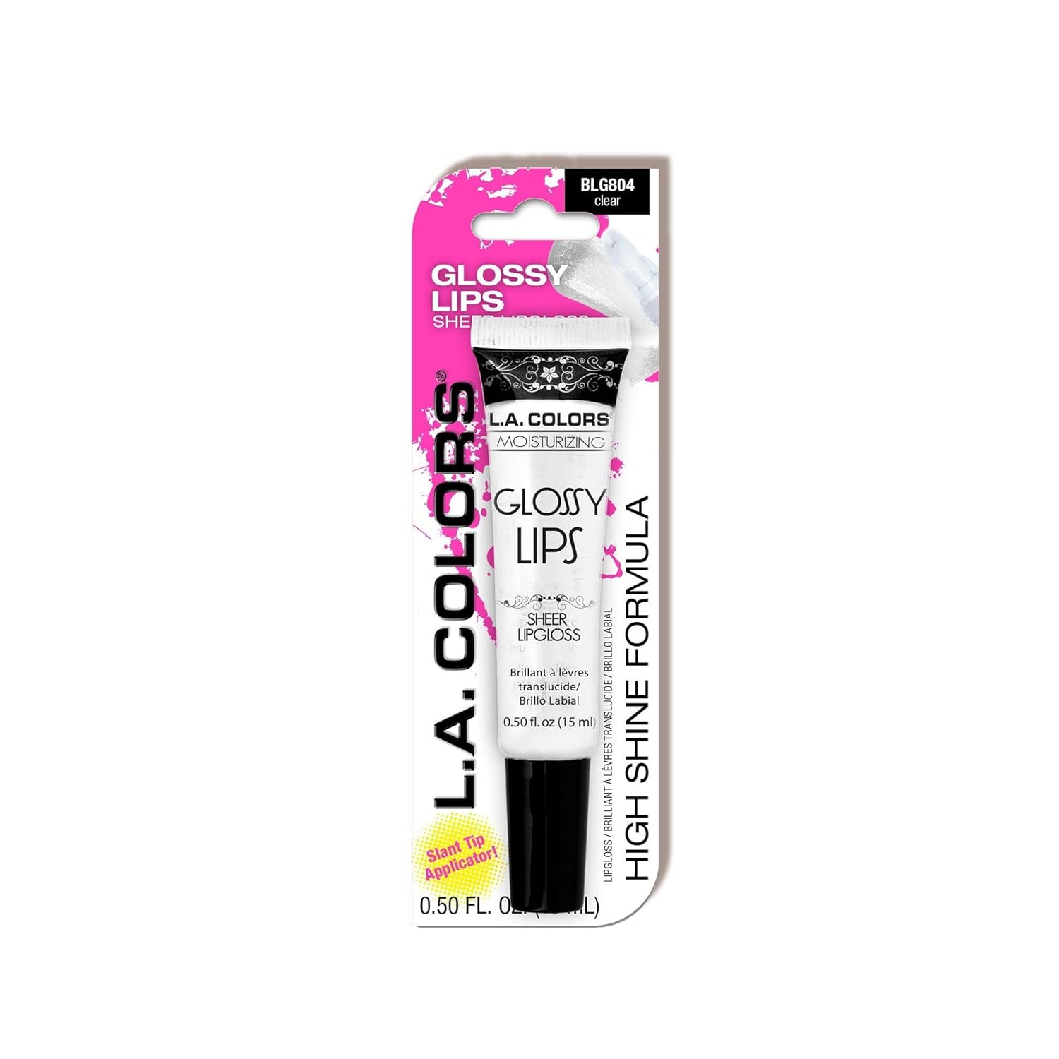L.A. Colors Glossy Lips Sheer Lip Gloss BLG804 Clear