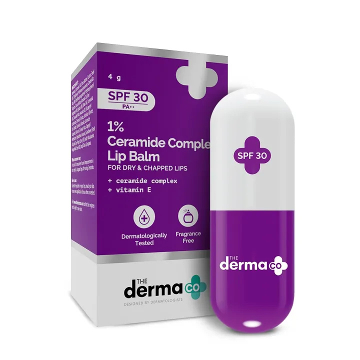 The Derma Co 1% Ceramide Complex Lip Balm SPF30 PA++ 4g