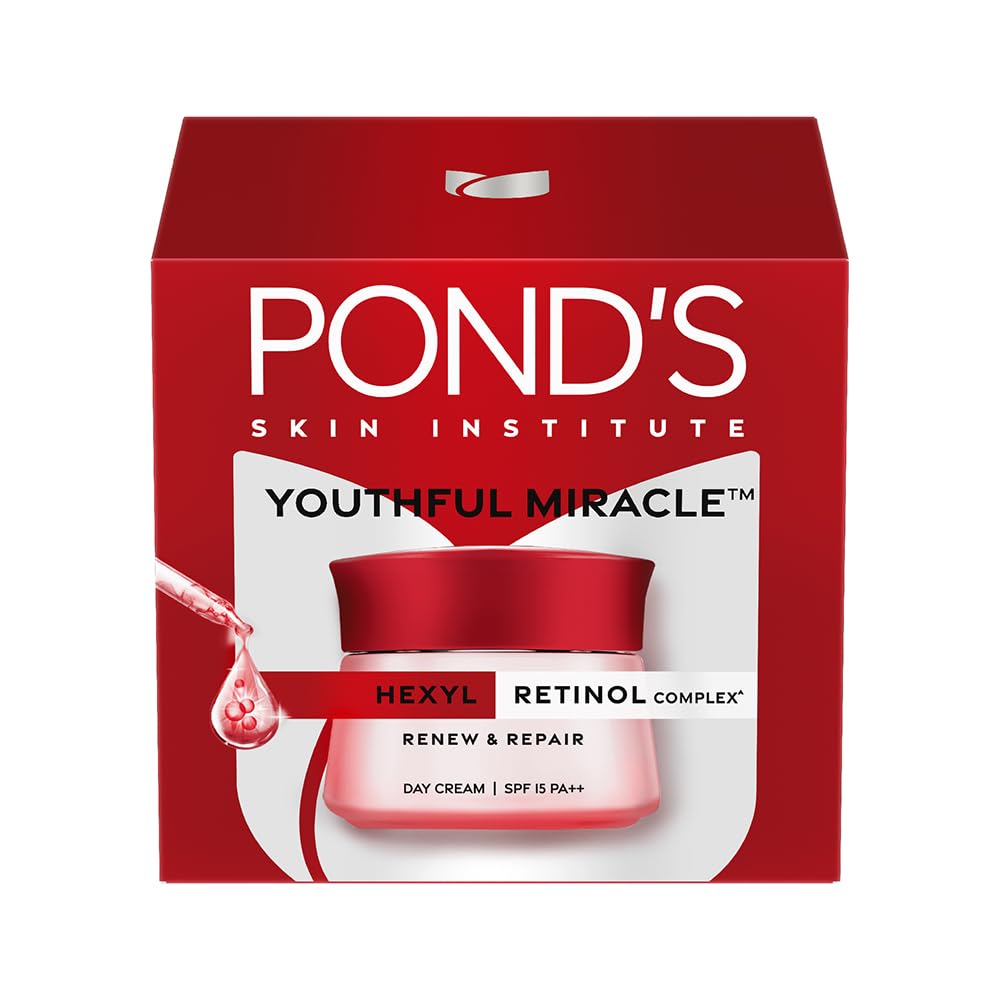 Pond’s Youthful Miracle Hexyl Retinol Day Cream SPF15 PA++ 50g