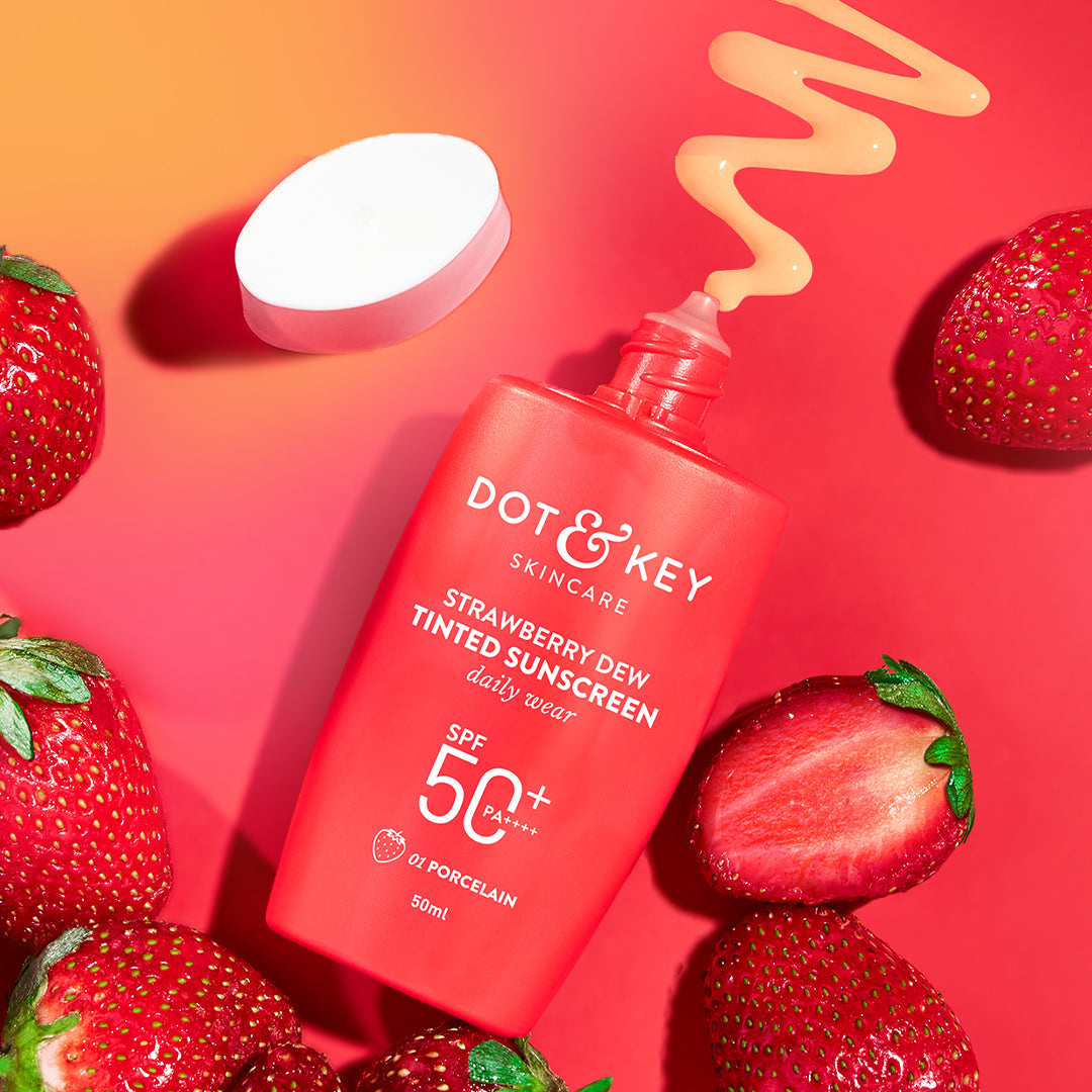 Dot & Key Strawberry Dew Tinted Sunscreen SPF50+ Porcelain 50ml