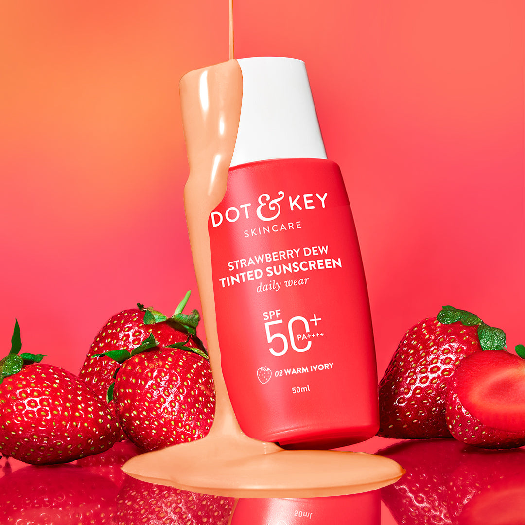 Dot & Key Strawberry Dew Tinted Sunscreen SPF50+ Warm Ivory 50ml