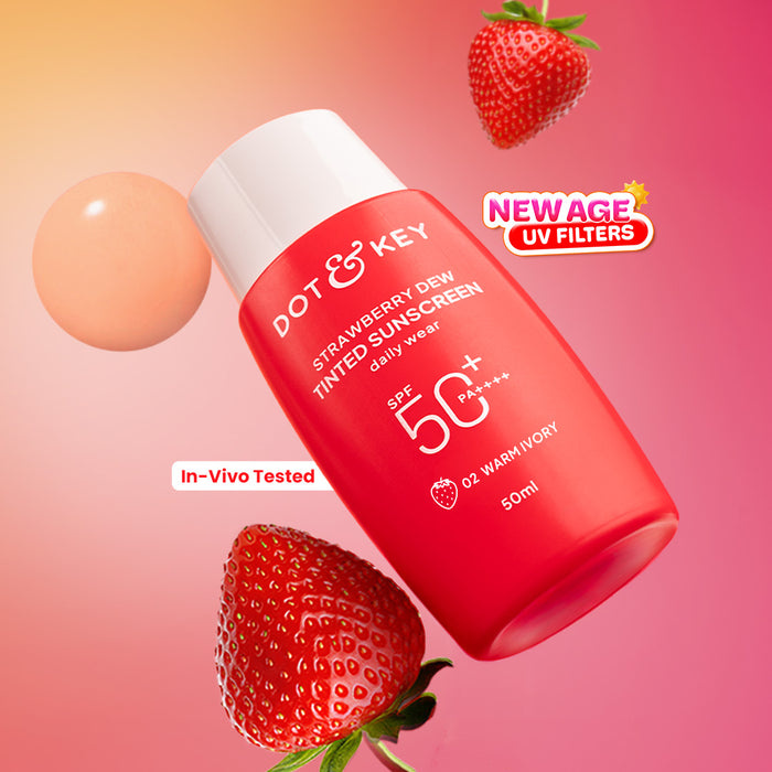 Dot & Key Strawberry Dew Tinted Sunscreen SPF50+ 50ml Warm Ivory