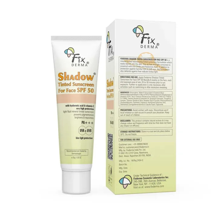 Fixderma Shadow Tinted Sunscreen SPF50 PA+++ 30g