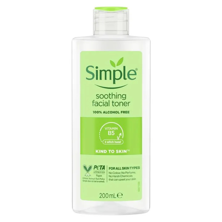 Simple Kind To Skin Soothing Facial Toner 200ml