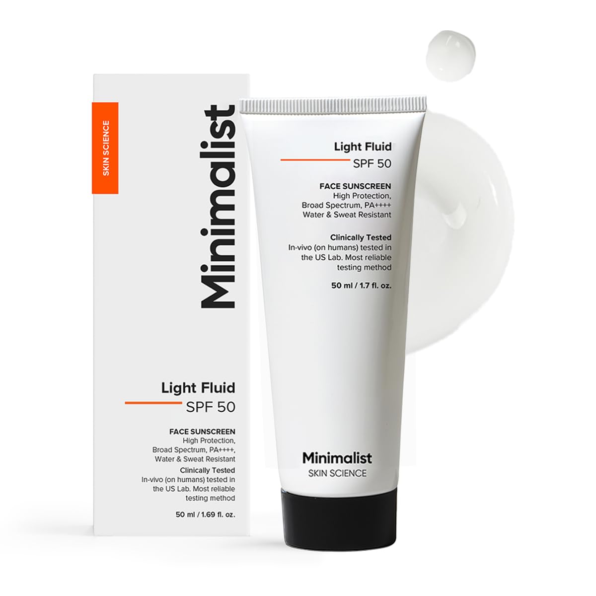 Minimalist Light Fluid Sunscreen SPF50 PA++++ For Oily Skin 50ml