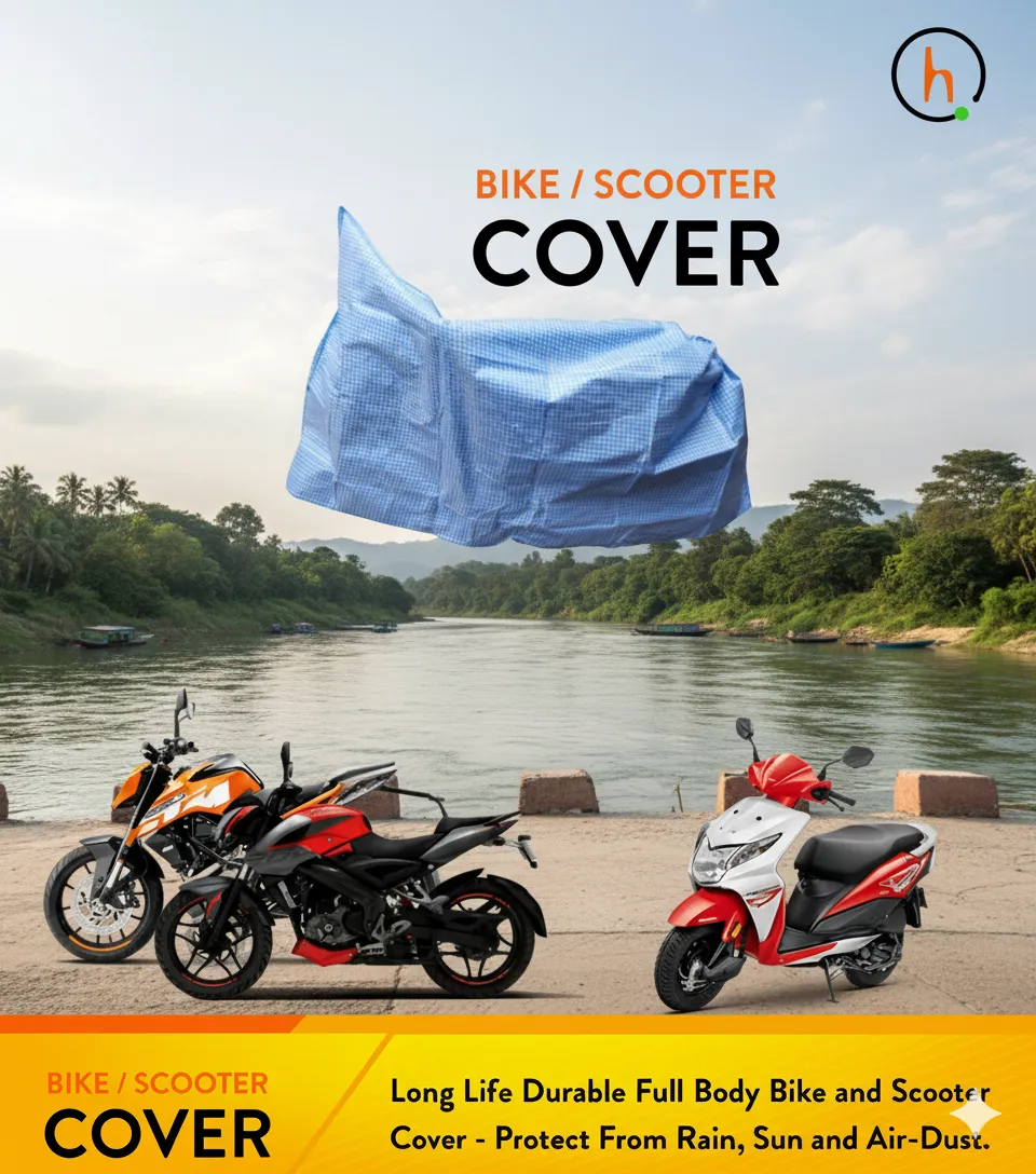 Long Life Durable Full Body Bike And Scooter Cover - Protect From Rain, Sun And Air - Dust Resistant Bike Covers