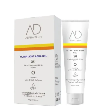 Alpha Derm Ultra-Light SPF 50 Sunscreen Aquagel - 50g