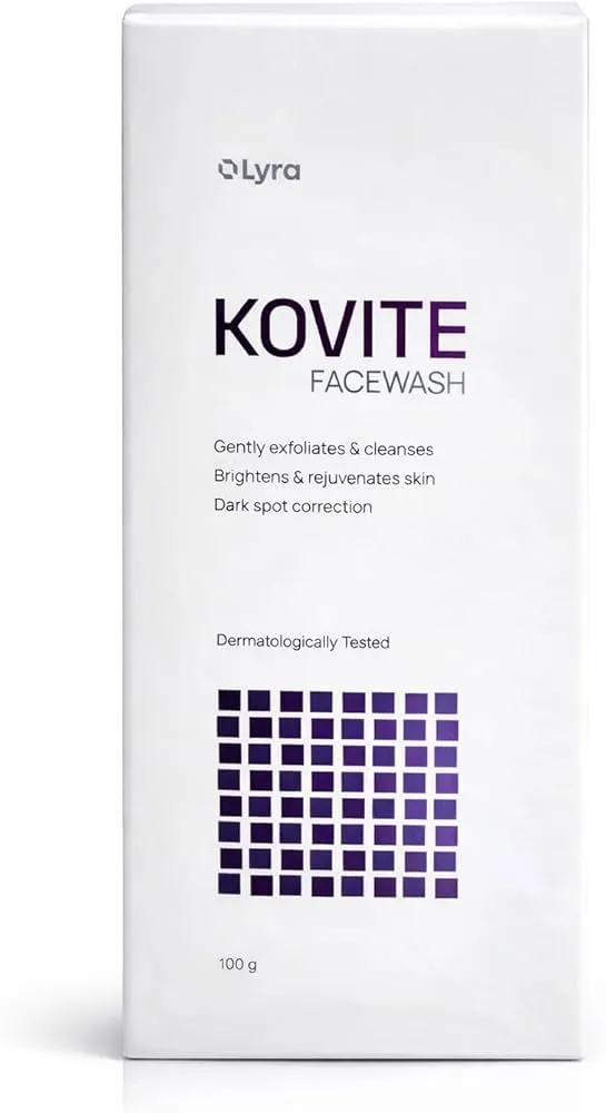 Kovite Brightening Exfoliating Face Wash for Dark Spots - 100g