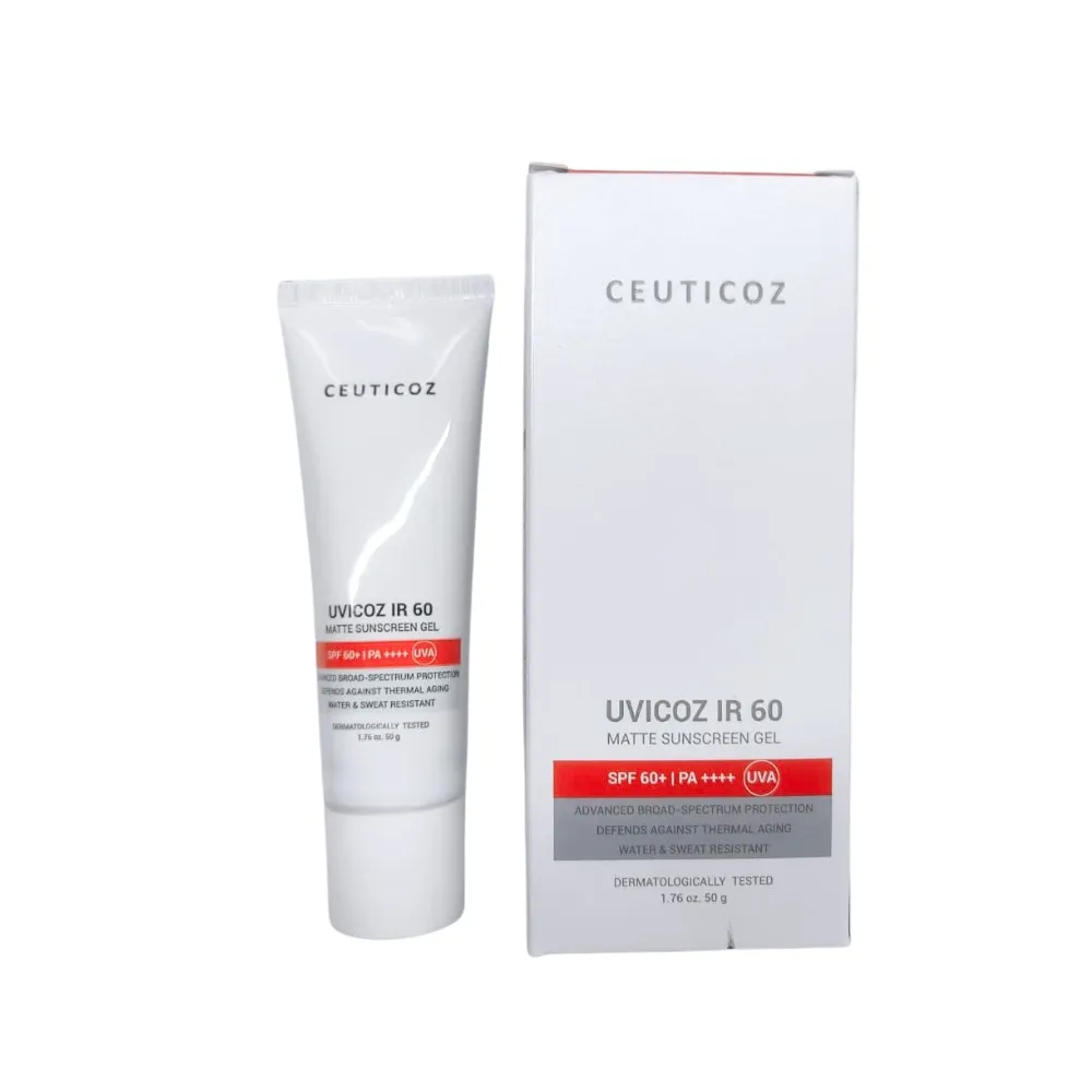 Uvicoz IR Matte Sunscreen Gel SPF 60+ PA++++ - 60gm 