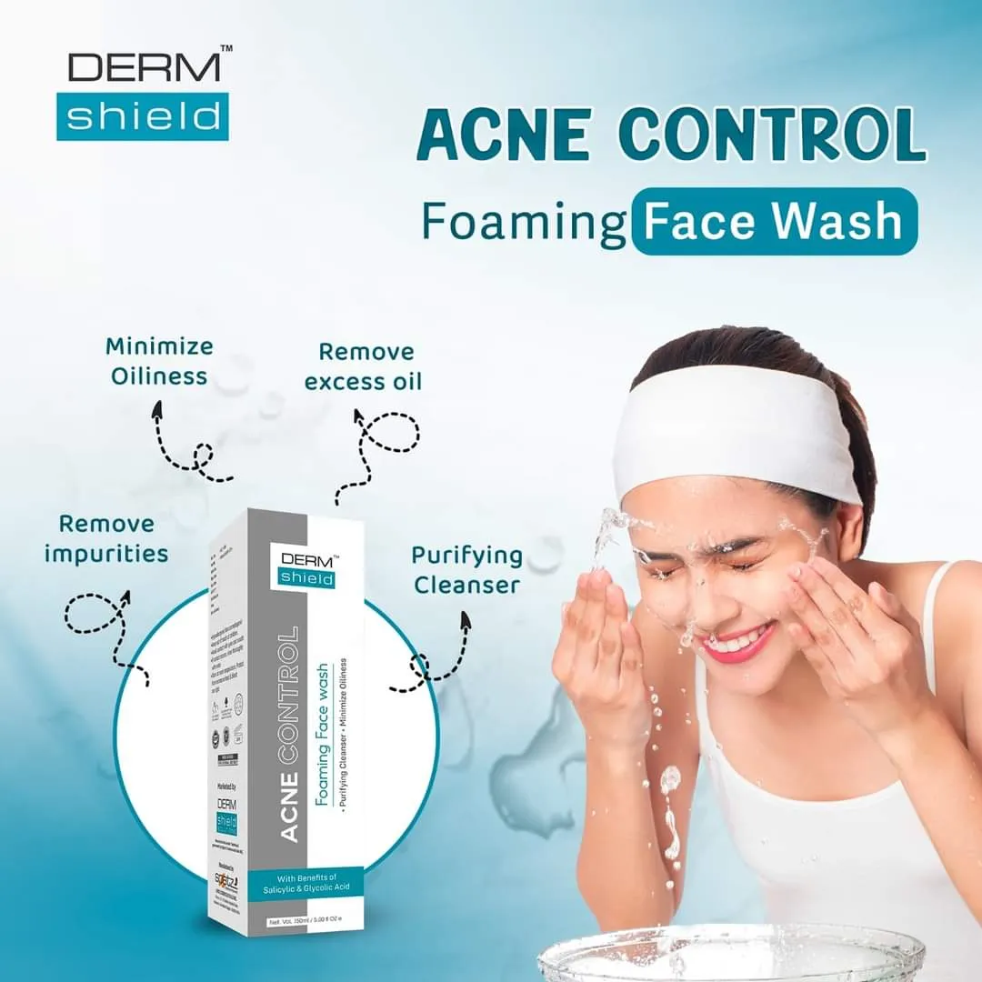 Dermshield Acne Control Foaming Face Wash - 150Ml 
