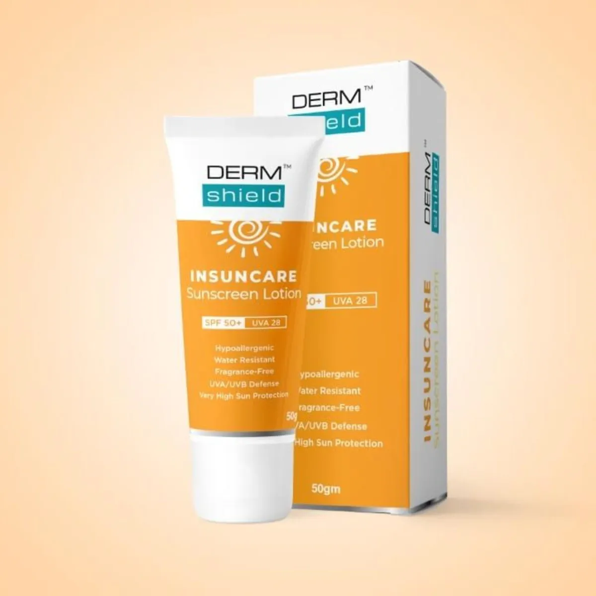 Dermshield Insuncare Premium Sunscreen Lotion SPF 50+ - 100gm