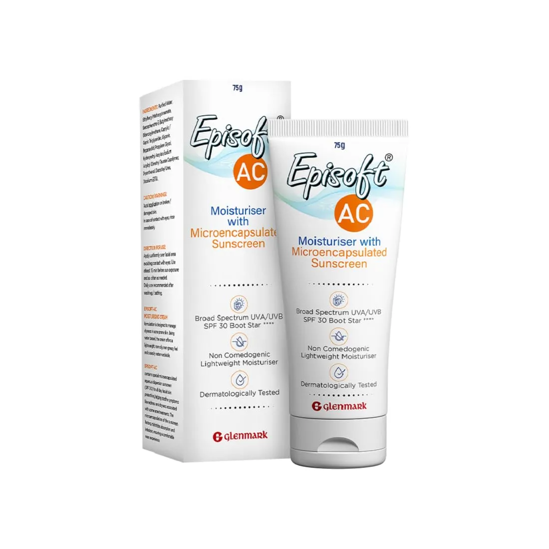 Episoft AC 2-in-1 Moisturizer & Sunscreen SPF 30 for Acne-Prone Skin - 75g