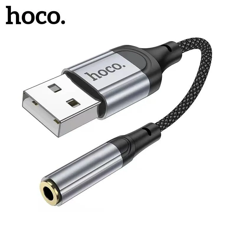 Hoco LS36 USB To 3.5mm Aux Female Short Cable 12cm External Sound Card