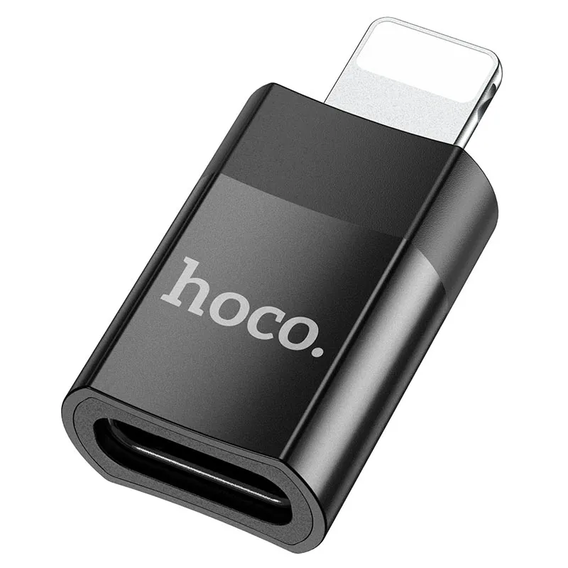 Hoco UA17 IP Male To Type C Female Charging Adapter USB 2.0