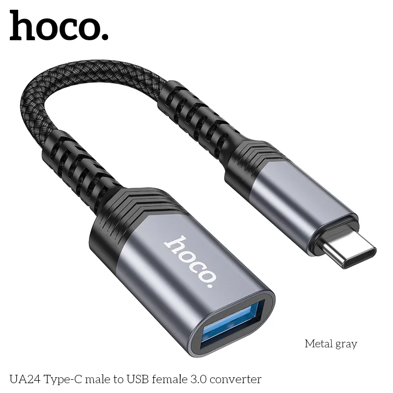 Hoco UA24 Type-C Male To USB 3.0 Female Adapter
